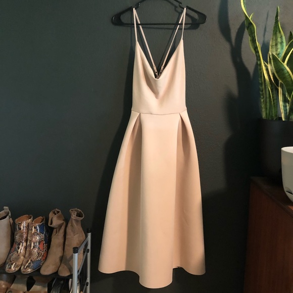 ASOS Cowl Neck Cami Midi Dress - Picture 2 of 5